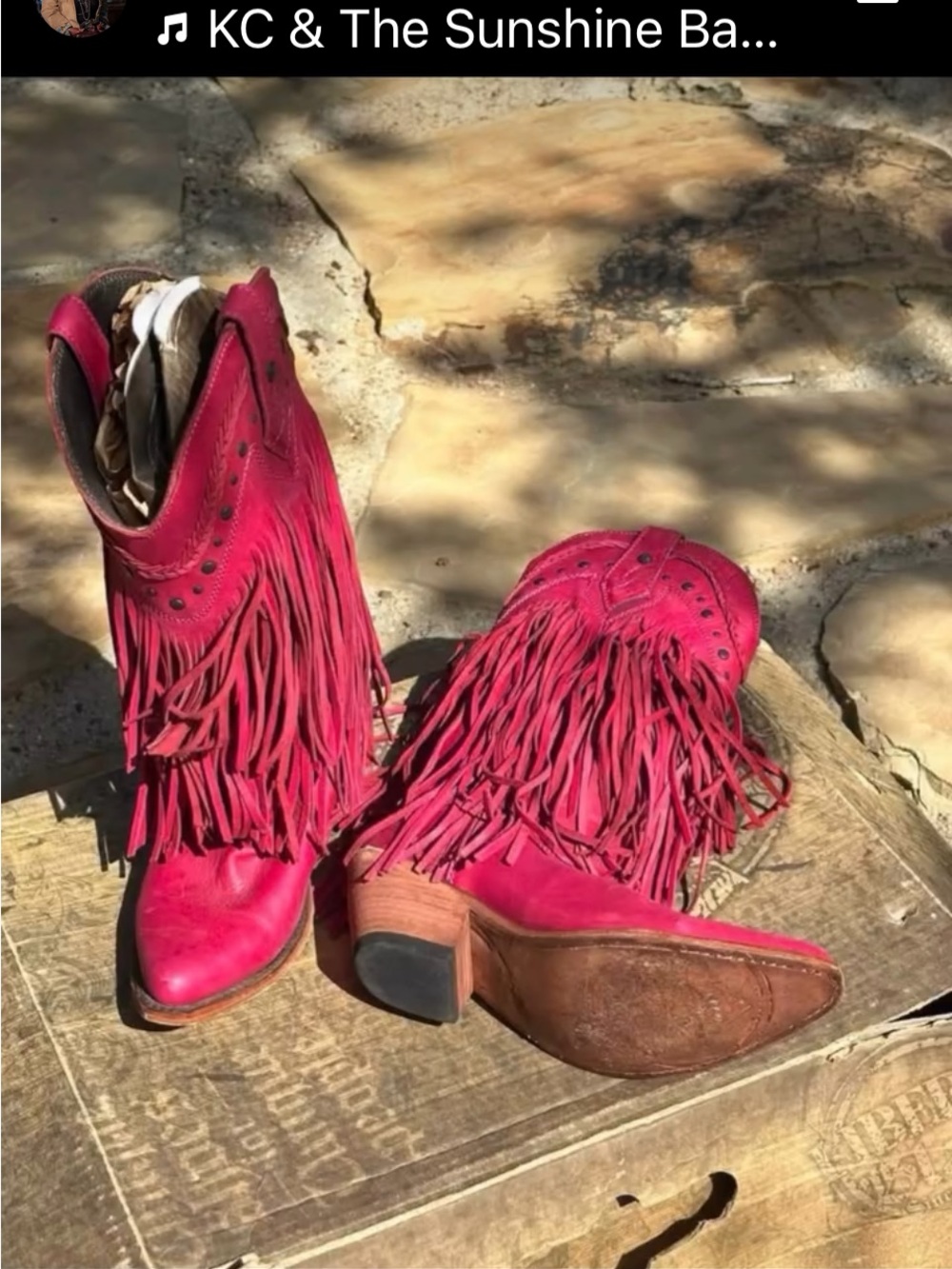 LIBERTY Black WINE Fringe Western COWGIRL boots